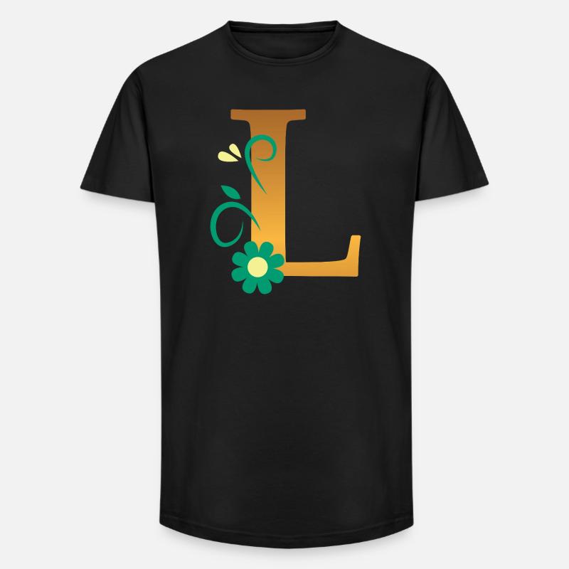 L - Long Fit Männer T-Shirt - Schwarz