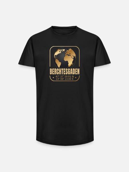 Berchtesgaden - Long Fit Männer T-Shirt - Schwarz