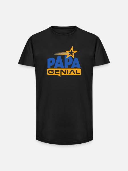Awesome Dad - Long Fit Men's T-Shirt - black
