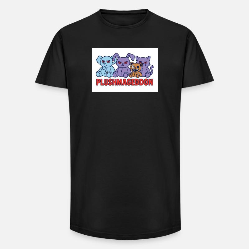 Plushmageddon - Long Fit Männer T-Shirt - Schwarz