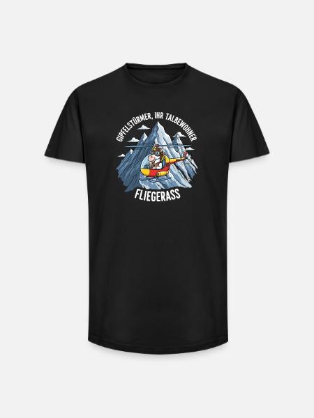 Unicorn Pilot - Long Fit Men's T-Shirt - black