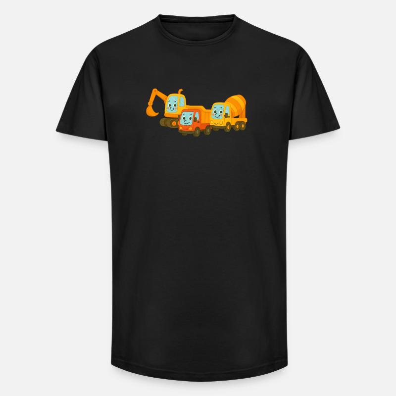 Baustelle - Long Fit Männer T-Shirt - Schwarz