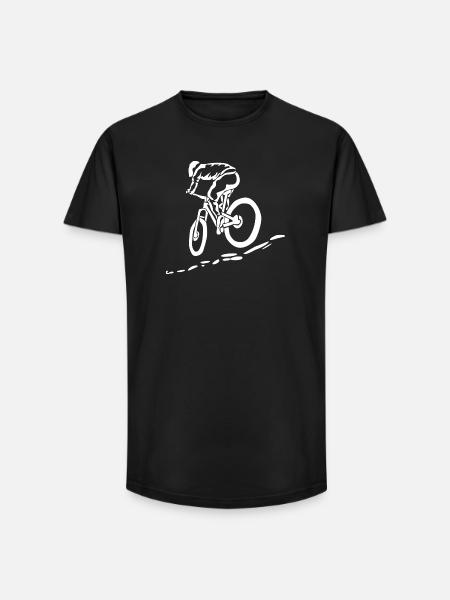 Bike Sprung BMX Kunst - Long Fit Männer T-Shirt - Schwarz