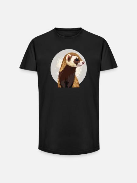 Candace Mascot in Funny Form - Long Fit Men's T-Shirt - black
