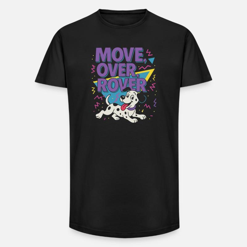 Move over Rover - 80er - Long Fit Männer T-Shirt - Schwarz