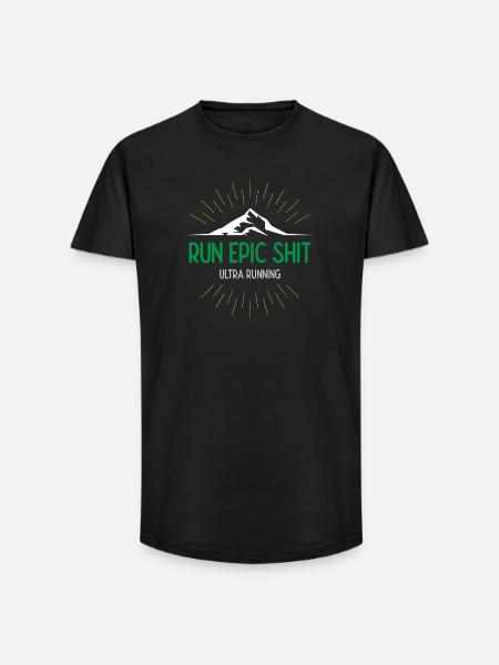 Run Epic Shit - Ultra Running - Long Fit Men's T-Shirt - black