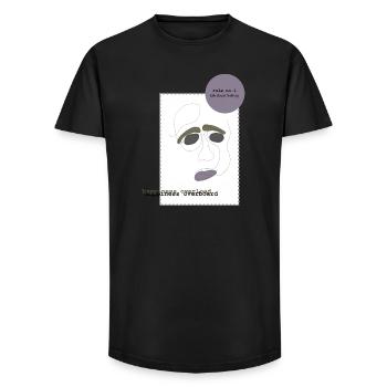 talk about feelings 1 - Long Fit Men's T-Shirt - black - Front - AI Model Male 185 light (185cm)