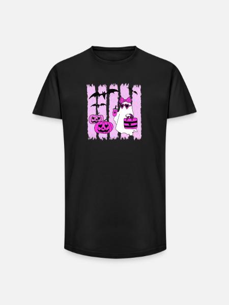 Fantôme de la mode - T-shirt coupe longue homme - noir
