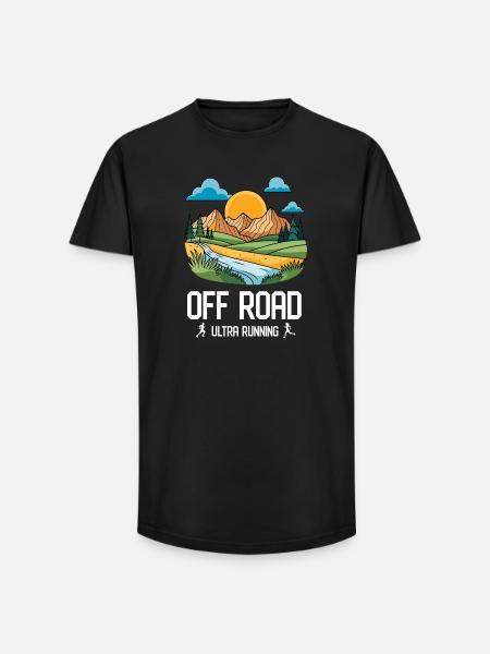 Ultra Running - Off Road - Long Fit Men's T-Shirt - black