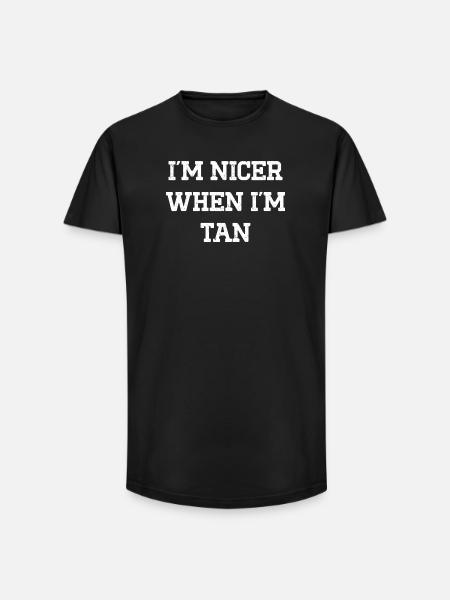 Nineroid Funny Humor T-Shirt - Long Fit Men's T-Shirt - black