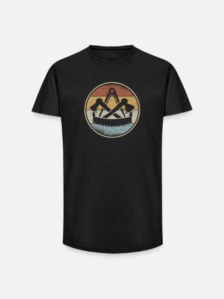 Carpenter's guild sign carpenter craft guild - Long Fit Men's T-Shirt - black