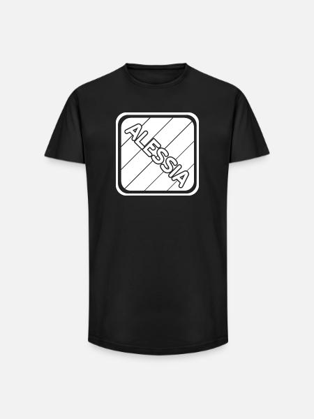 Maedchenname Alessia - Long Fit Männer T-Shirt - Schwarz