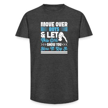 Diving diving board - Long Fit Men's T-Shirt - charcoal grey - Front - AI Model Male 185 light (185cm)