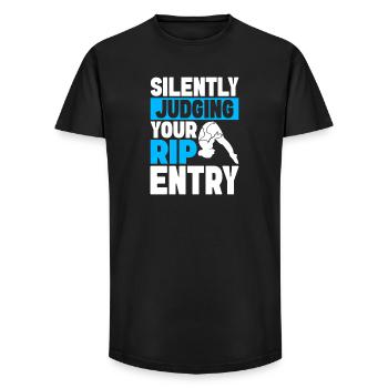 Diving diving board - Long Fit Men's T-Shirt - black - Front - AI Model Male 185 light (185cm)