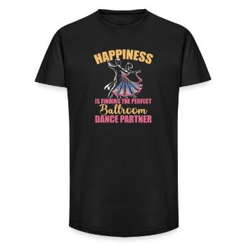 Ballroom Gift for Men Women - Long Fit Men's T-Shirt - black - Front - AI Model Male 185 light (185cm)