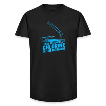 Diving diving board - Long Fit Men's T-Shirt - black - Front - AI Model Male 185 light (185cm)