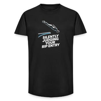 Diving diving board - Long Fit Men's T-Shirt - black - Front - AI Model Male 185 light (185cm)