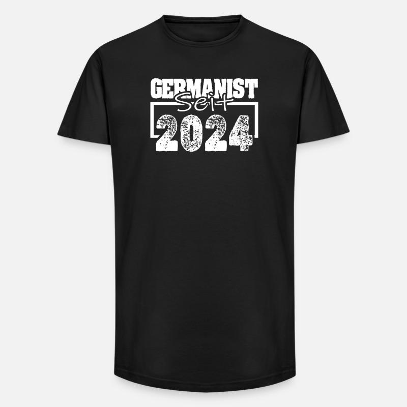 2024 - Long Fit Männer T-Shirt - Schwarz