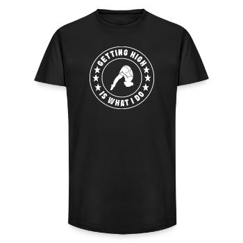Diving diving board - Long Fit Men's T-Shirt - black - Front - AI Model Male 185 light (185cm)