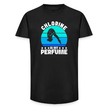 Diving diving board - Long Fit Men's T-Shirt - black - Front - AI Model Male 185 light (185cm)