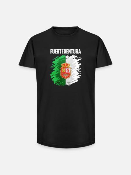 Fuerteventura Flag Design - Long Fit Men's T-Shirt - black