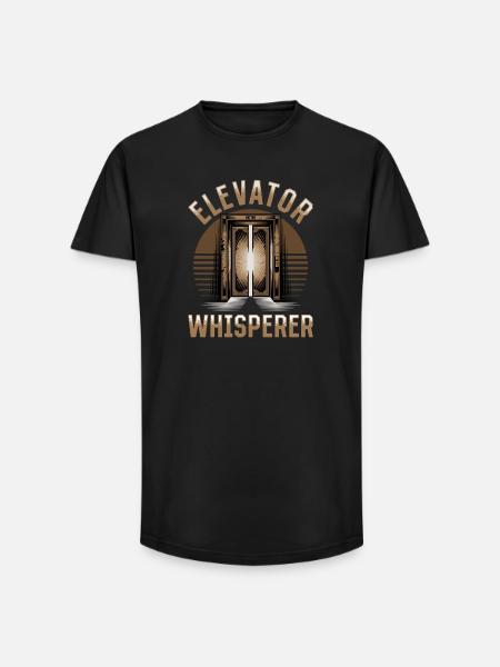 Elevator toddler & kids - Long Fit Männer T-Shirt - Schwarz