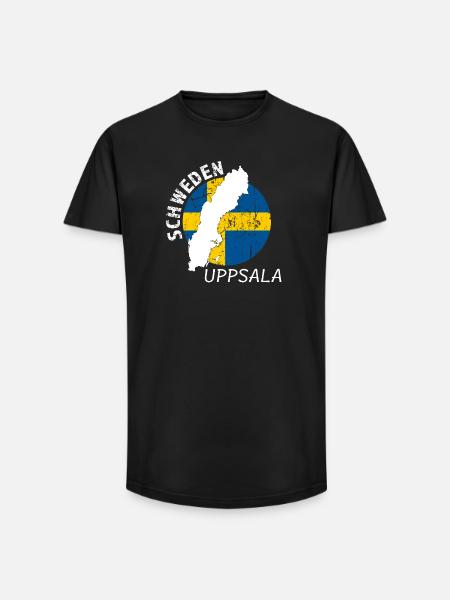 Uppsala - T-shirt coupe longue homme - noir