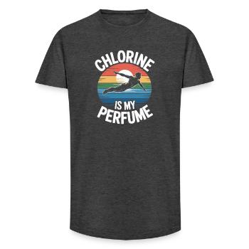 Diving diving board - Long Fit Men's T-Shirt - charcoal grey - Front - AI Model Male 185 light (185cm)