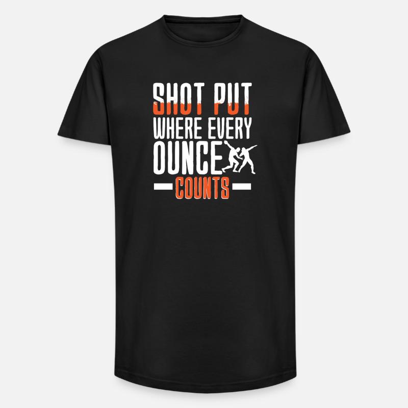 Kugelstoßen Kugelstoß Kugelstoßer - Long Fit Männer T-Shirt - Schwarz