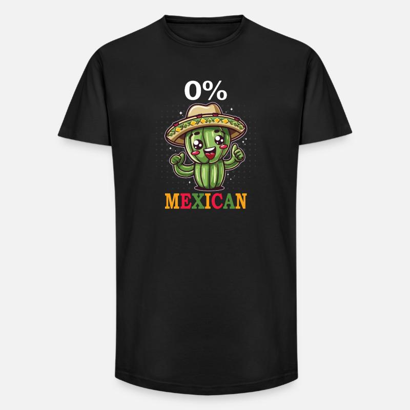 0% Mexican Cinco De Mayo Fiesta - Long Fit Männer T-Shirt - Schwarz