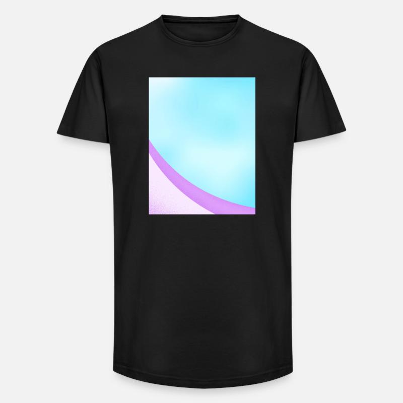 Abstract Pastel Gradient Design - Long Fit Men's T-Shirt - black