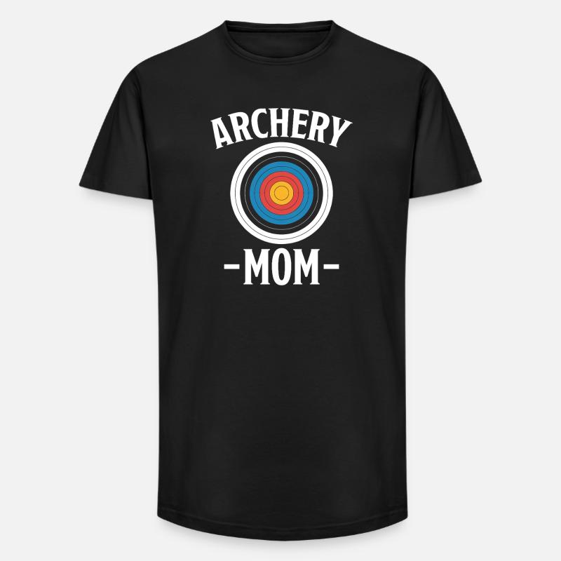Bogenschießen Spruch Mutter Bogenschießen Geschenk - Long Fit Männer T-Shirt - Schwarz