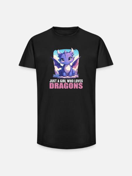 Dragon Dragon - T-shirt coupe longue homme - noir