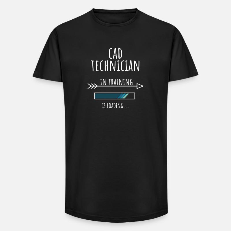 Gift Profession Training CAD Technician - Long Fit Men's T-Shirt - black