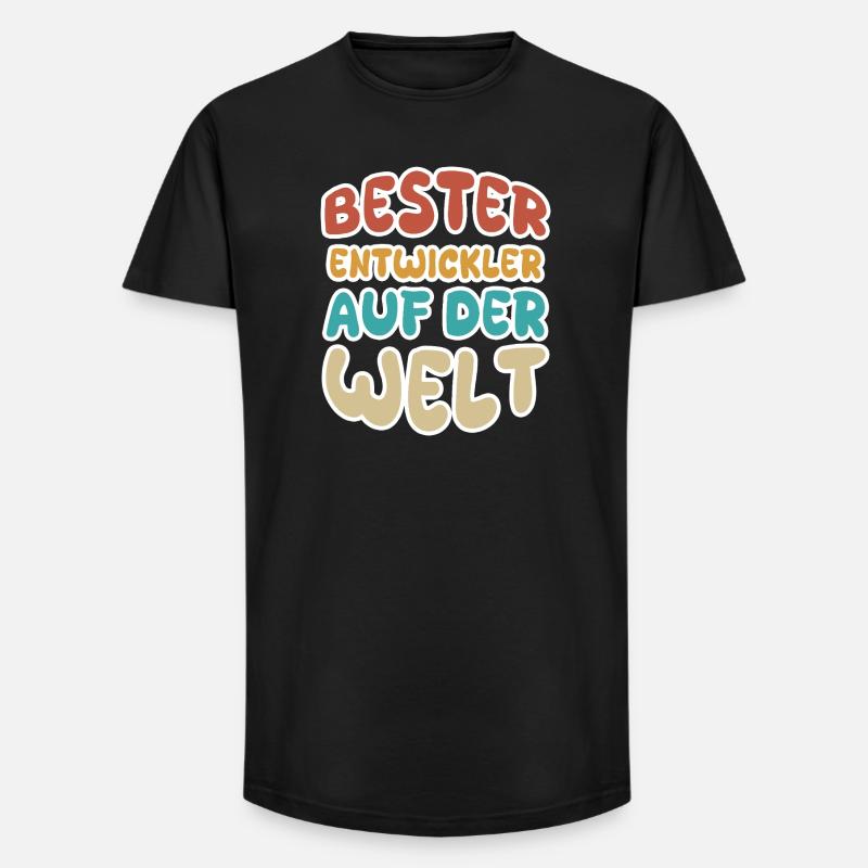 Calling Developer - Long Fit Men's T-Shirt - black