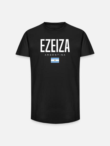 Ezeiza Argentina Argentinian - Long Fit Men's T-Shirt - black
