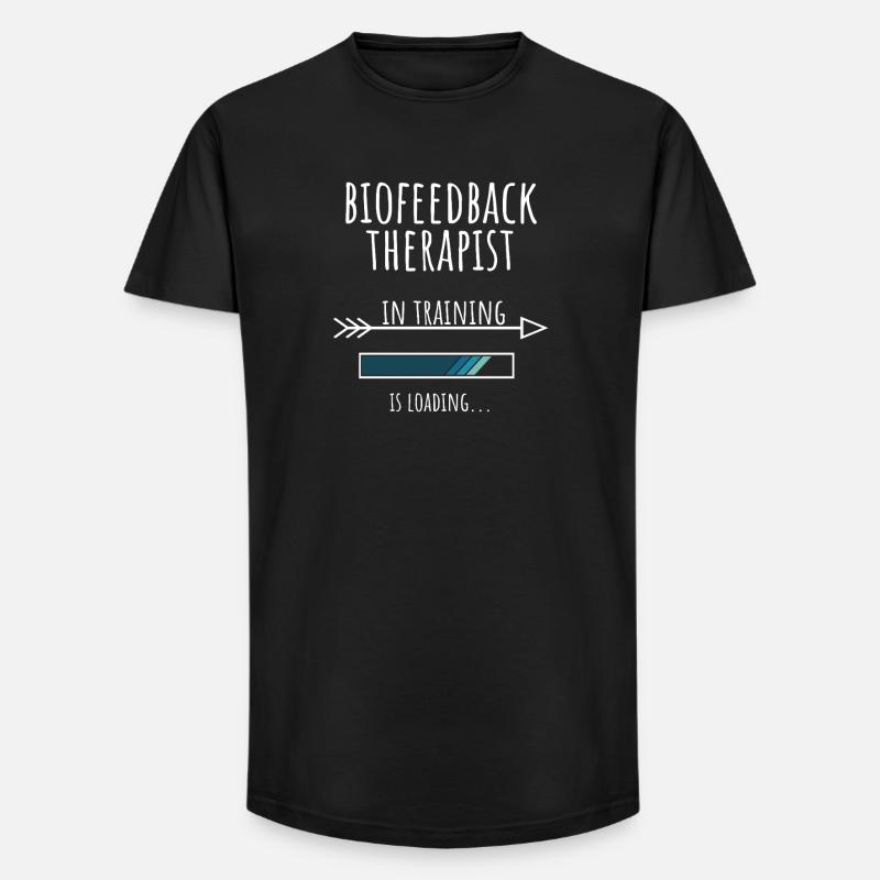 Gift Profession Training Biofeedback Therapist - Long Fit Men's T-Shirt - black