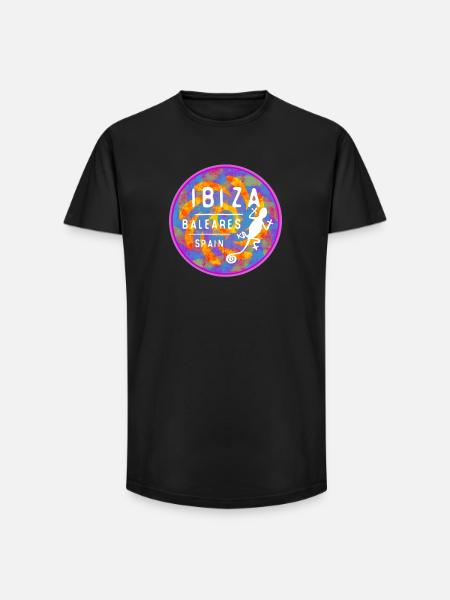 Ibiza Balearic Islands Design - Long Fit Men's T-Shirt - black