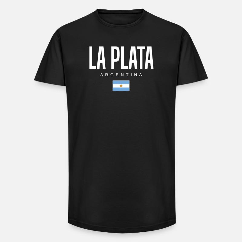 La Plata Argentinien Argentinier - Long Fit Männer T-Shirt - Schwarz