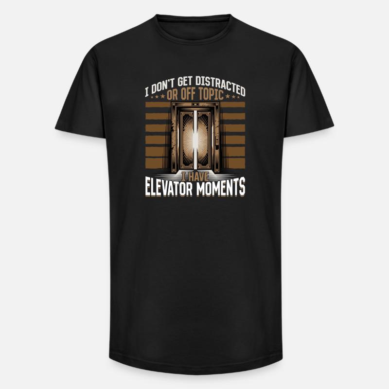 Elevator toddler & kids - Long Fit Männer T-Shirt - Schwarz