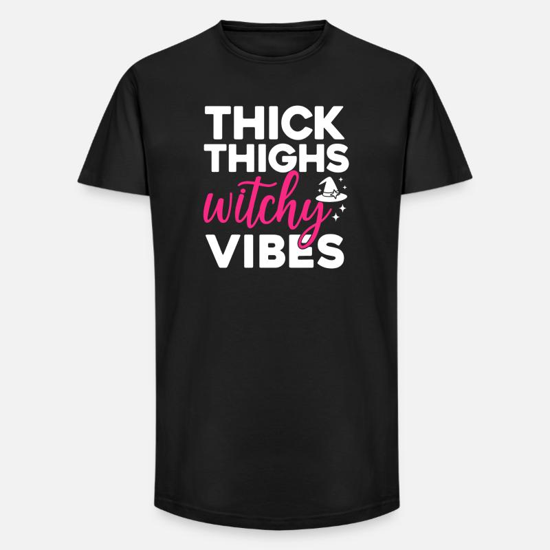Witchy Vibes Magischer Hexen Style - Long Fit Männer T-Shirt - Schwarz
