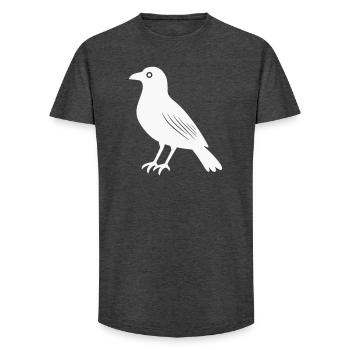 Rabe  - Long Fit Männer T-Shirt - Anthrazit - Vorne - AI Model Male 185 light (185cm)