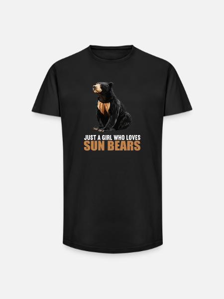 Sun Bear Malay Bear - Long Fit Men's T-Shirt - black