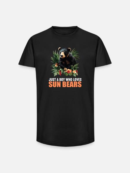 Sun Bear Malay Bear - Long Fit Men's T-Shirt - black