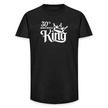 30th Birthday King - Long Fit Men's T-Shirt - black - Front - AI Model Male 185 light (185cm)