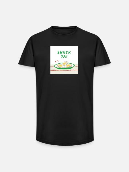 Lustiges Austern  Design - Long Fit Männer T-Shirt - Schwarz