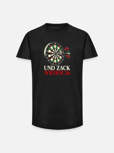 Darts Dart Dartboard Dartboard Dart Player - Long Fit Men's T-Shirt - black