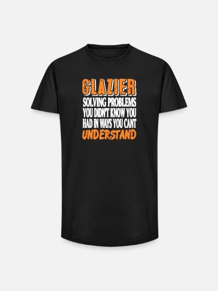 Glazier Nutritional Facts Parody Work Skill Humor - Long Fit Men's T-Shirt - black