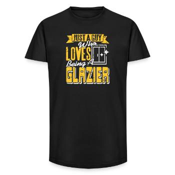 Glazier by Day Best Mom by Night Funny Role - Long Fit Men's T-Shirt - black - Front - AI Model Male 185 light (185cm)