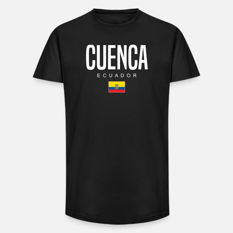 Cuenca Ecuador Ecuadorianer - Long Fit Männer T-Shirt - Schwarz